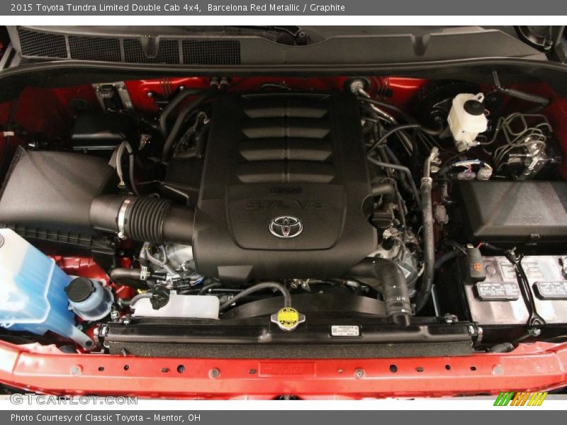 Barcelona Red Metallic / Graphite 2015 Toyota Tundra Limited Double Cab 4x4
