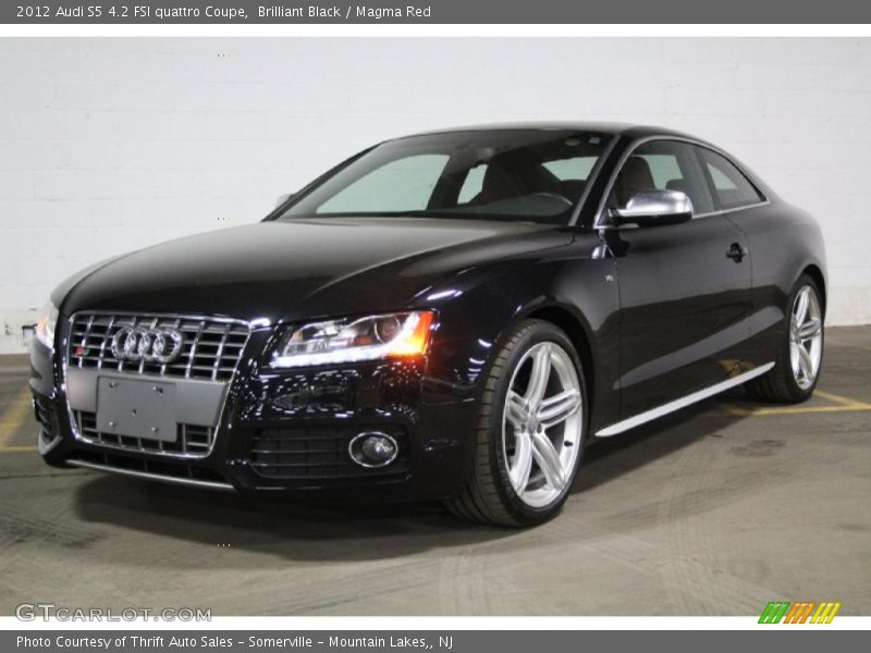 Brilliant Black / Magma Red 2012 Audi S5 4.2 FSI quattro Coupe