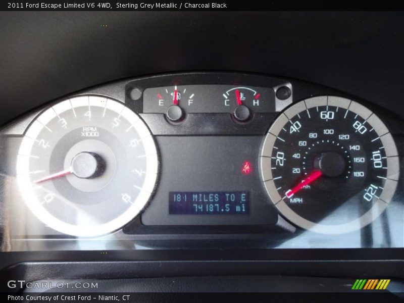 Sterling Grey Metallic / Charcoal Black 2011 Ford Escape Limited V6 4WD