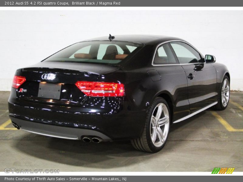 Brilliant Black / Magma Red 2012 Audi S5 4.2 FSI quattro Coupe