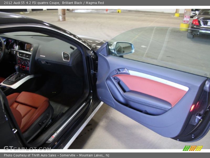 Brilliant Black / Magma Red 2012 Audi S5 4.2 FSI quattro Coupe