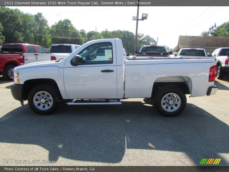 Summit White / Dark Titanium 2013 Chevrolet Silverado 1500 Work Truck Regular Cab