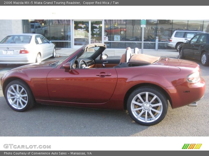 Copper Red Mica / Tan 2006 Mazda MX-5 Miata Grand Touring Roadster