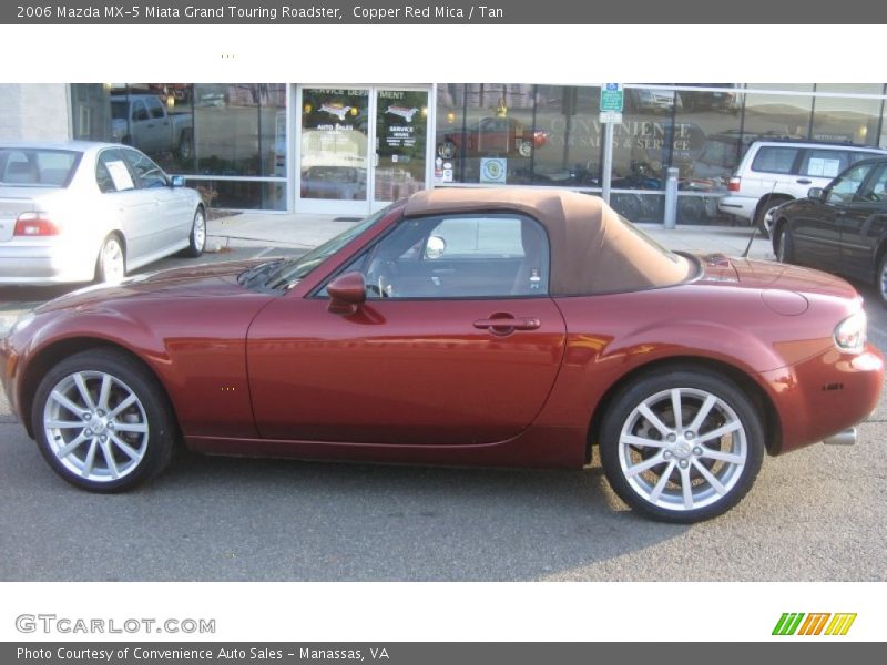 Copper Red Mica / Tan 2006 Mazda MX-5 Miata Grand Touring Roadster