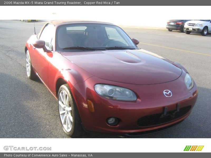 Copper Red Mica / Tan 2006 Mazda MX-5 Miata Grand Touring Roadster