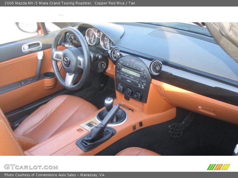 Copper Red Mica / Tan 2006 Mazda MX-5 Miata Grand Touring Roadster