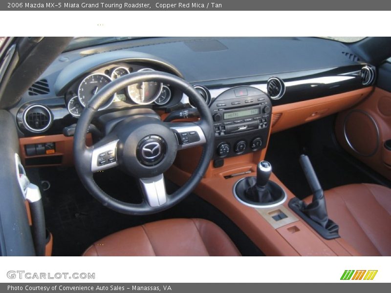 Copper Red Mica / Tan 2006 Mazda MX-5 Miata Grand Touring Roadster