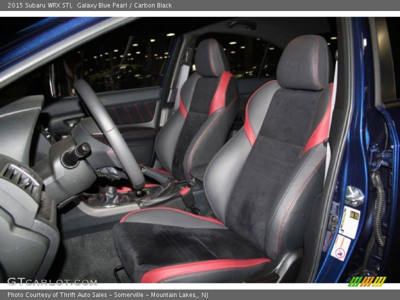 Front Seat of 2015 WRX STI