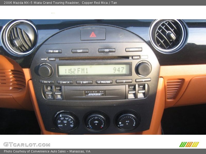 Copper Red Mica / Tan 2006 Mazda MX-5 Miata Grand Touring Roadster