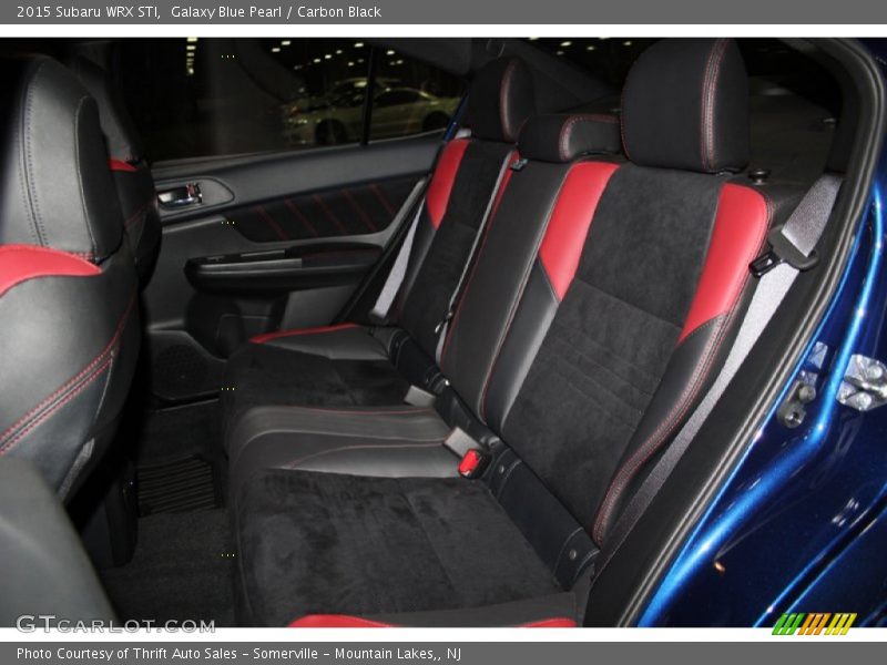 Rear Seat of 2015 WRX STI