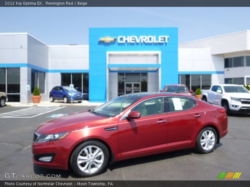 Remington Red / Beige 2013 Kia Optima EX