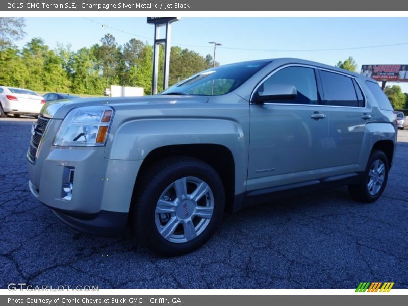 Champagne Silver Metallic / Jet Black 2015 GMC Terrain SLE