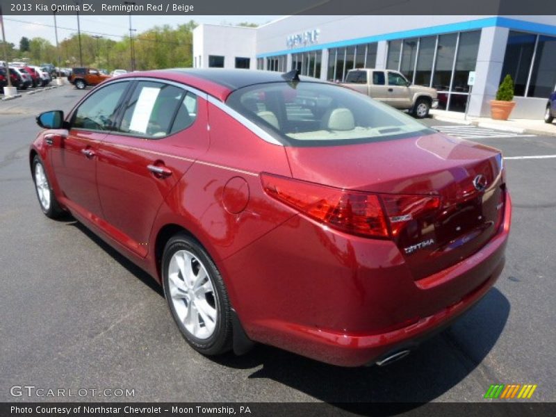 Remington Red / Beige 2013 Kia Optima EX