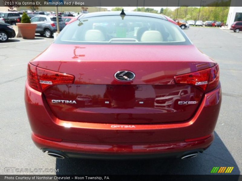 Remington Red / Beige 2013 Kia Optima EX