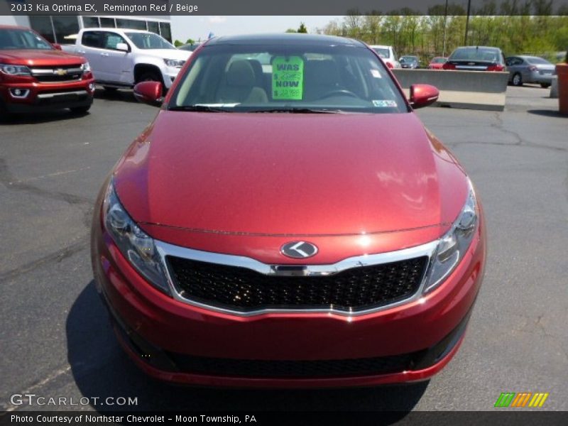 Remington Red / Beige 2013 Kia Optima EX