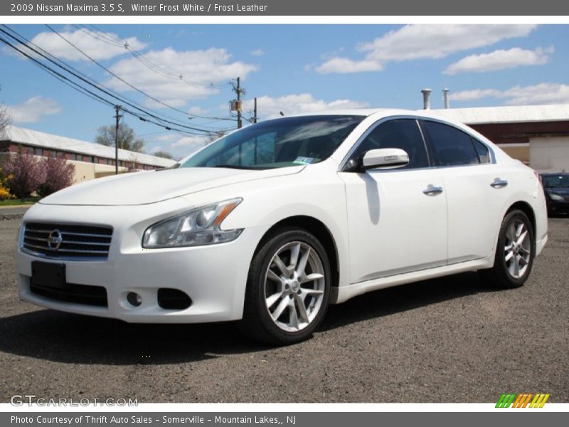 Winter Frost White / Frost Leather 2009 Nissan Maxima 3.5 S