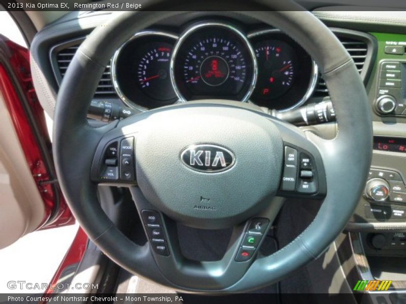 Remington Red / Beige 2013 Kia Optima EX