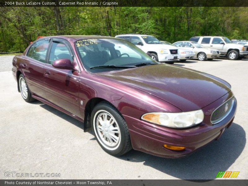 Cabernet Red Metallic / Graphite 2004 Buick LeSabre Custom
