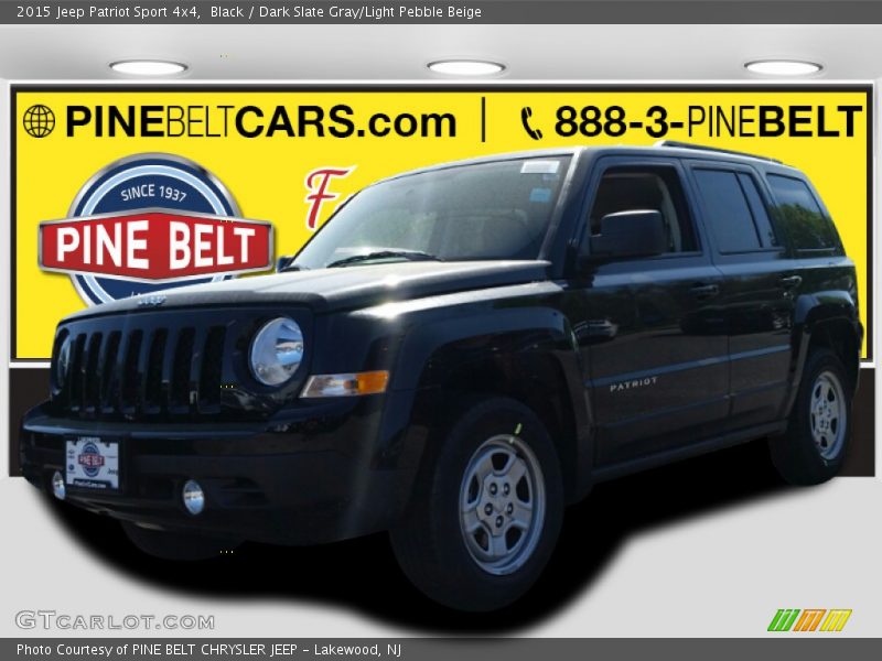 Black / Dark Slate Gray/Light Pebble Beige 2015 Jeep Patriot Sport 4x4