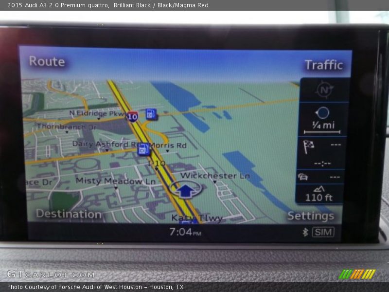 Brilliant Black / Black/Magma Red 2015 Audi A3 2.0 Premium quattro