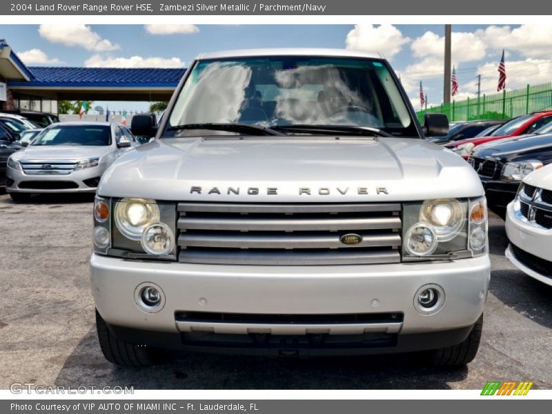 Zambezi Silver Metallic / Parchment/Navy 2004 Land Rover Range Rover HSE