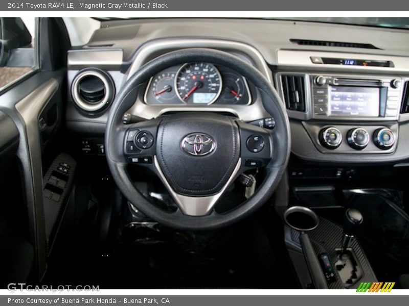 Magnetic Gray Metallic / Black 2014 Toyota RAV4 LE