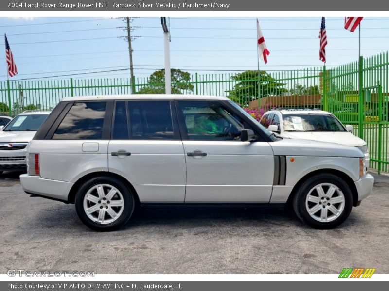 Zambezi Silver Metallic / Parchment/Navy 2004 Land Rover Range Rover HSE