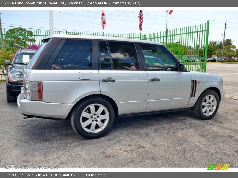 Zambezi Silver Metallic / Parchment/Navy 2004 Land Rover Range Rover HSE