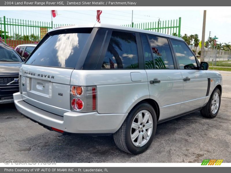 Zambezi Silver Metallic / Parchment/Navy 2004 Land Rover Range Rover HSE