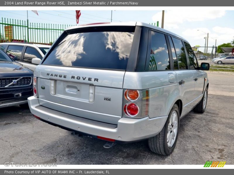 Zambezi Silver Metallic / Parchment/Navy 2004 Land Rover Range Rover HSE