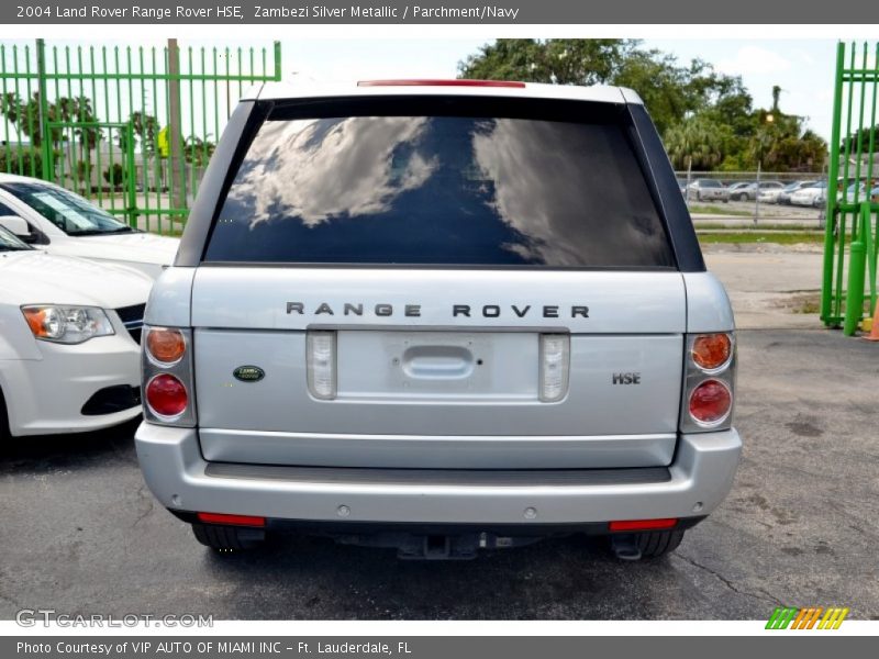 Zambezi Silver Metallic / Parchment/Navy 2004 Land Rover Range Rover HSE