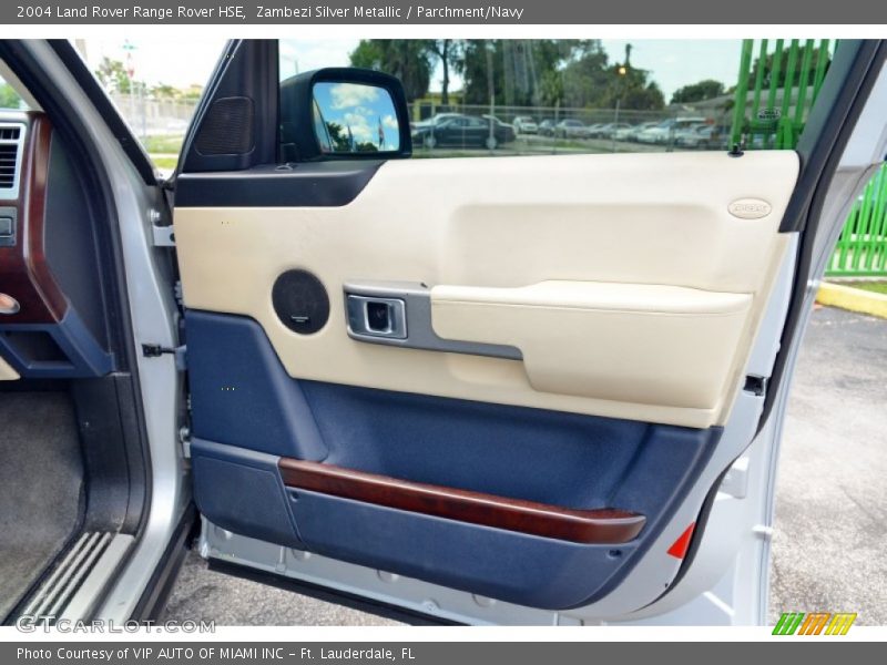 Zambezi Silver Metallic / Parchment/Navy 2004 Land Rover Range Rover HSE