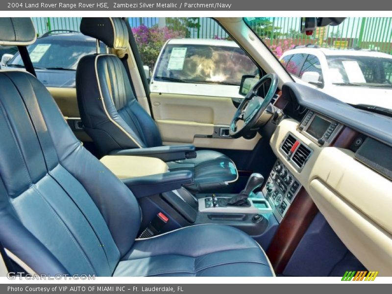 Zambezi Silver Metallic / Parchment/Navy 2004 Land Rover Range Rover HSE