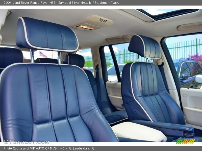 Zambezi Silver Metallic / Parchment/Navy 2004 Land Rover Range Rover HSE