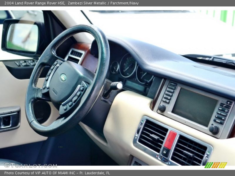 Zambezi Silver Metallic / Parchment/Navy 2004 Land Rover Range Rover HSE