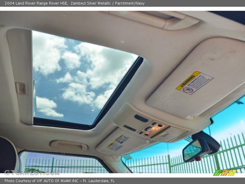 Zambezi Silver Metallic / Parchment/Navy 2004 Land Rover Range Rover HSE