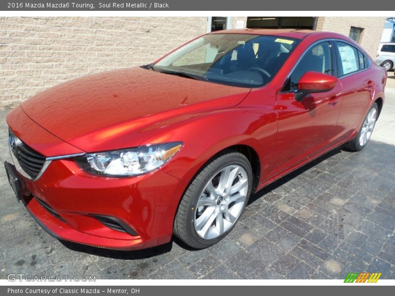 Soul Red Metallic / Black 2016 Mazda Mazda6 Touring