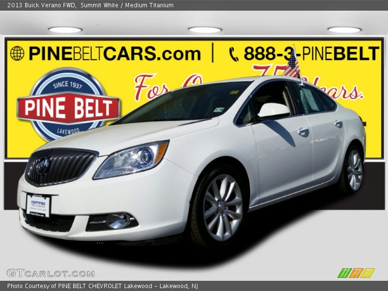 Summit White / Medium Titanium 2013 Buick Verano FWD