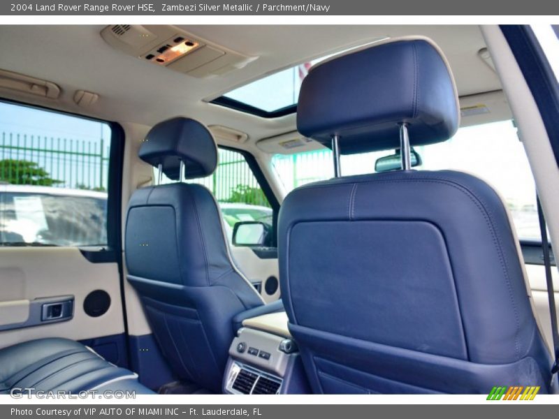 Zambezi Silver Metallic / Parchment/Navy 2004 Land Rover Range Rover HSE