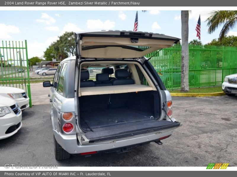 Zambezi Silver Metallic / Parchment/Navy 2004 Land Rover Range Rover HSE