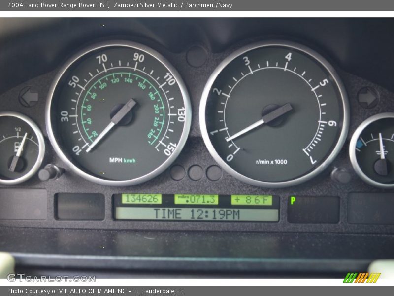 Zambezi Silver Metallic / Parchment/Navy 2004 Land Rover Range Rover HSE