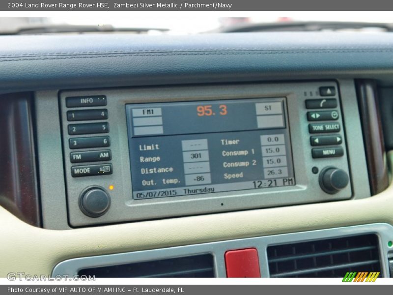 Zambezi Silver Metallic / Parchment/Navy 2004 Land Rover Range Rover HSE