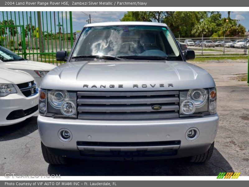 Zambezi Silver Metallic / Parchment/Navy 2004 Land Rover Range Rover HSE