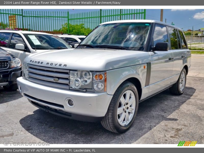 Zambezi Silver Metallic / Parchment/Navy 2004 Land Rover Range Rover HSE
