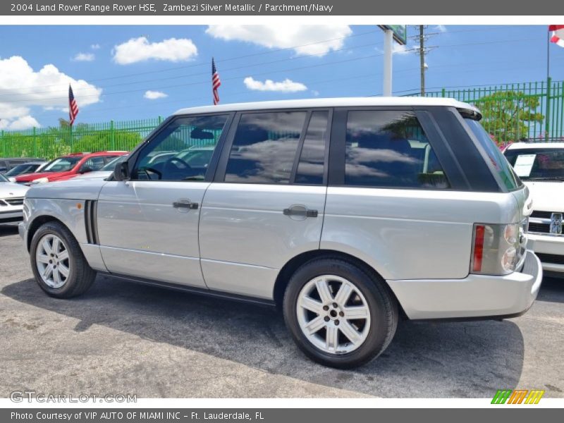 Zambezi Silver Metallic / Parchment/Navy 2004 Land Rover Range Rover HSE