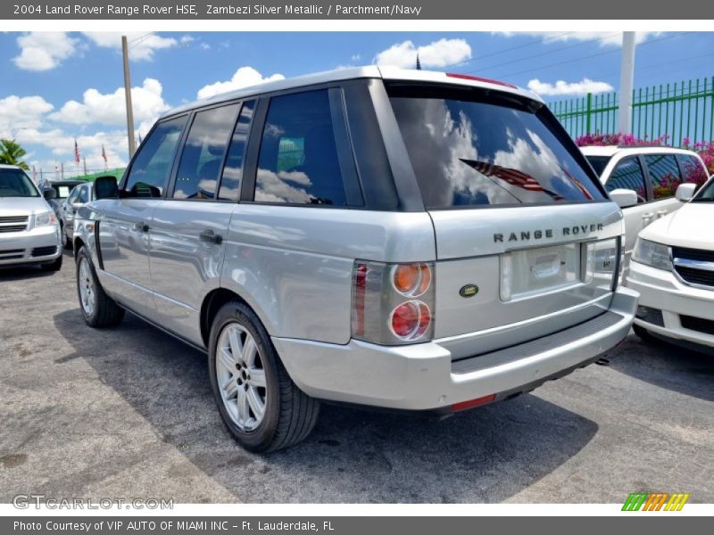 Zambezi Silver Metallic / Parchment/Navy 2004 Land Rover Range Rover HSE