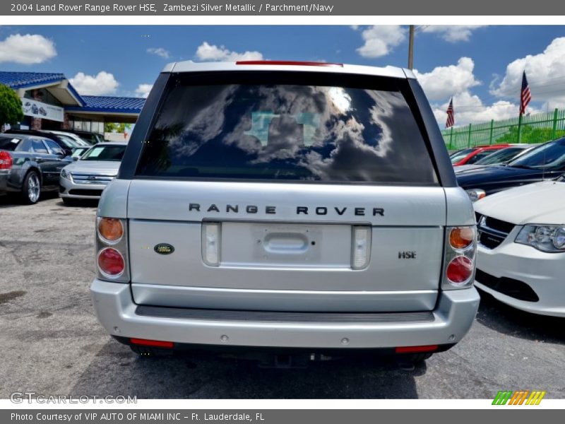 Zambezi Silver Metallic / Parchment/Navy 2004 Land Rover Range Rover HSE