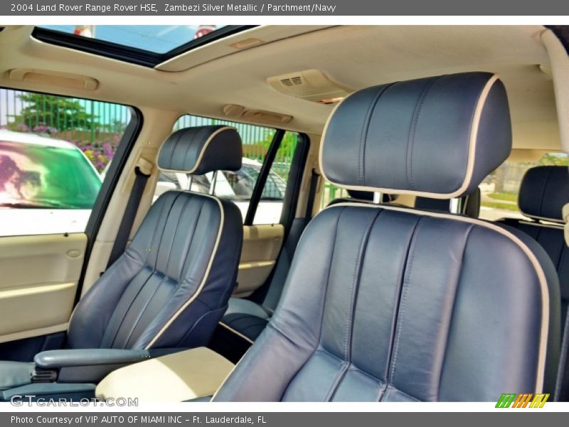 Zambezi Silver Metallic / Parchment/Navy 2004 Land Rover Range Rover HSE