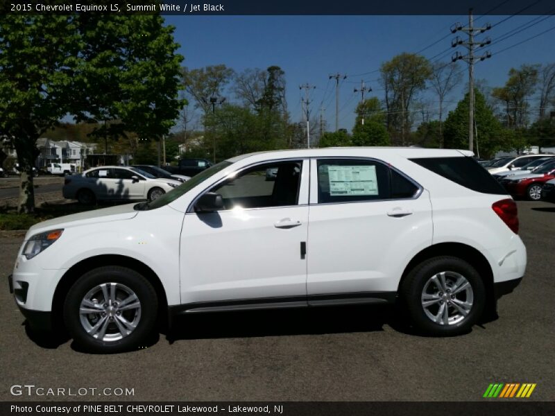 Summit White / Jet Black 2015 Chevrolet Equinox LS