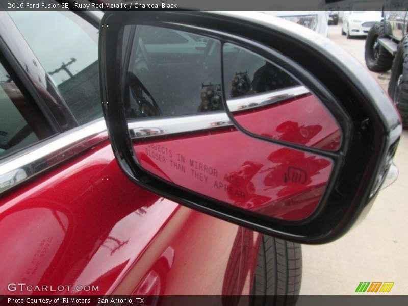 Ruby Red Metallic / Charcoal Black 2016 Ford Fusion SE